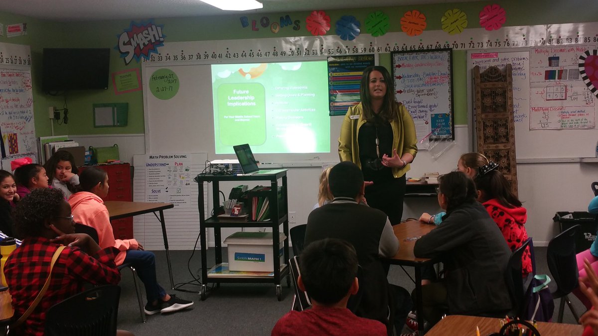 Building leaders!! Mrs. Raelye Self presenting Leadership Class to Fort Concho Distinguished Scholars!!!