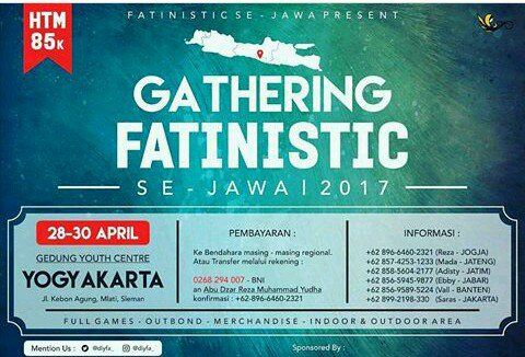 Fatinistic - Jawa Present. Info : <a href="/diyfa_/">FatinisticYogyakarta</a> cc <a href="/FatinSL/">Fatin Shidqia Lubis</a> <a href="/Fatinistic/">Fatinistic OFFICIAL</a>