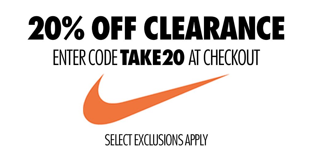nike extra 20 off code