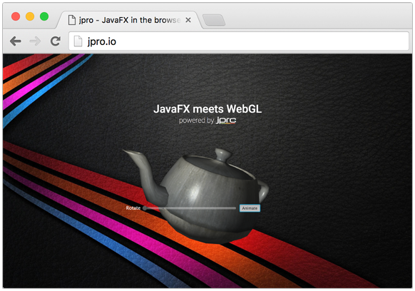 jpro_io's tweet photo. #JavaFX meets #WebGL...webgl rendered teapot controlled by #JavaFX user interface elements.... powered by @jpro_io https://t.co/4mzfGqJF8w https://t.co/lQl9Bo8yz8