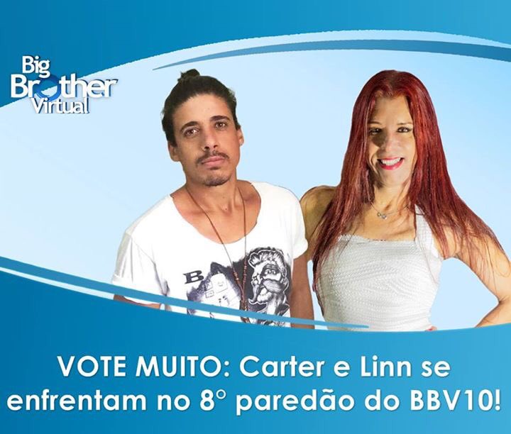 bigbrotherv10's tweet photo. CARTER E LINN SE ENFRENTAM NO PAREDÃO DO BBV10!
Quem você quer eliminar ??#ForaCarter #ForaLinn
VOTE MUITO: https://t.co/JEQv6PV9og #BBV10 https://t.co/6sWbMjGEyU