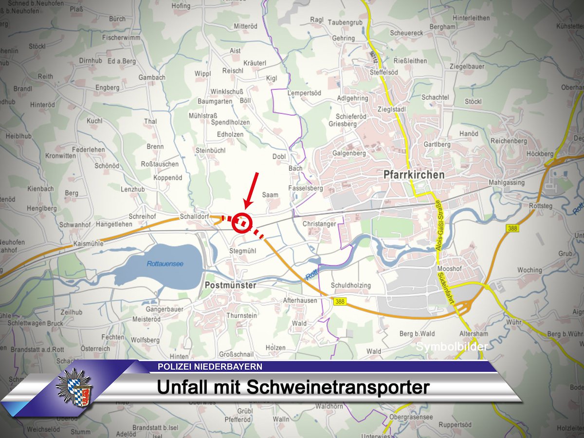 polizeiNB's tweet photo. #B388 bei #Postmünster Unfallstelle geräumt; Fahrbahn wieder frei! https://t.co/UYcmyVEtC2