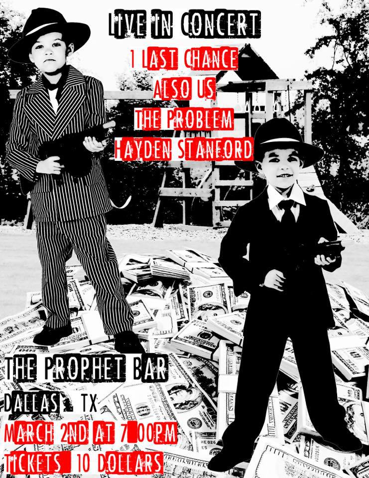theproblemtx's tweet photo. The Problem @ Prophet Bar May 2nd #1LastChance #alsous #DeepEllum #HaydenStanford… https://t.co/LjzI45oD0q https://t.co/sFtiYg1trv