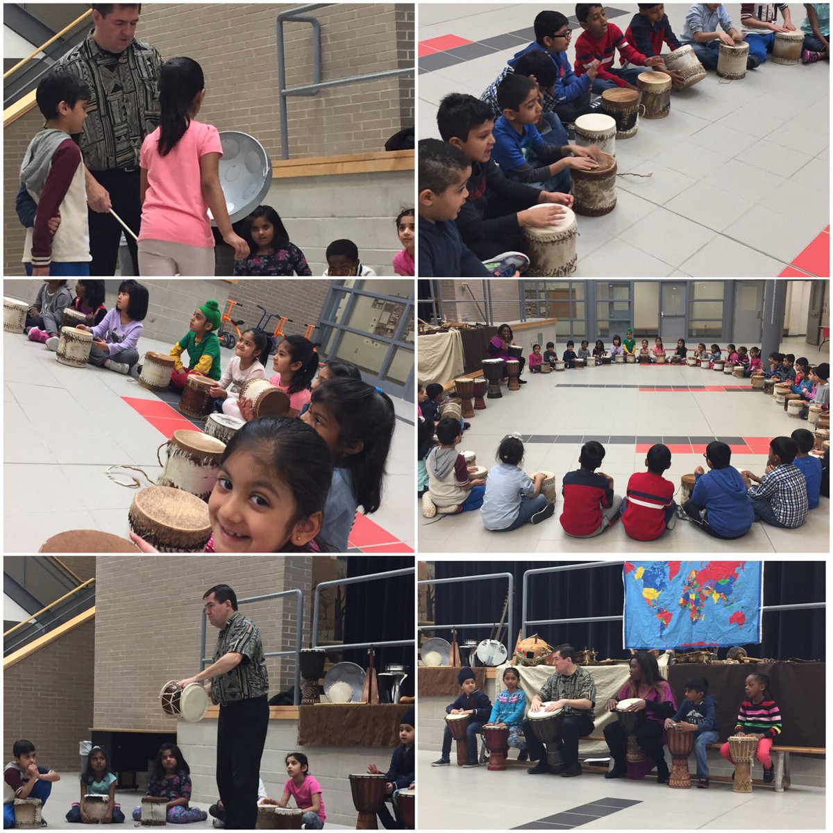 3C_SIB's tweet photo. Learning how to drum! Fun way to spend a Monday morning! @SIBpeel https://t.co/2CoQaac04L