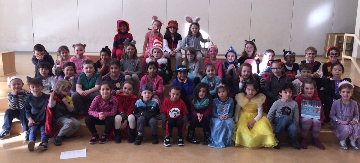ees_eagles's tweet photo. It's "Dress up as your favorite storybook character day" at Eliot School. How many of these characters can you name? https://t.co/5smKN4Ttte