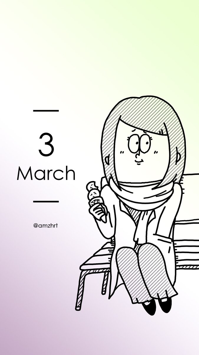 3月の待受作りました。加工しないでどーぞ。 