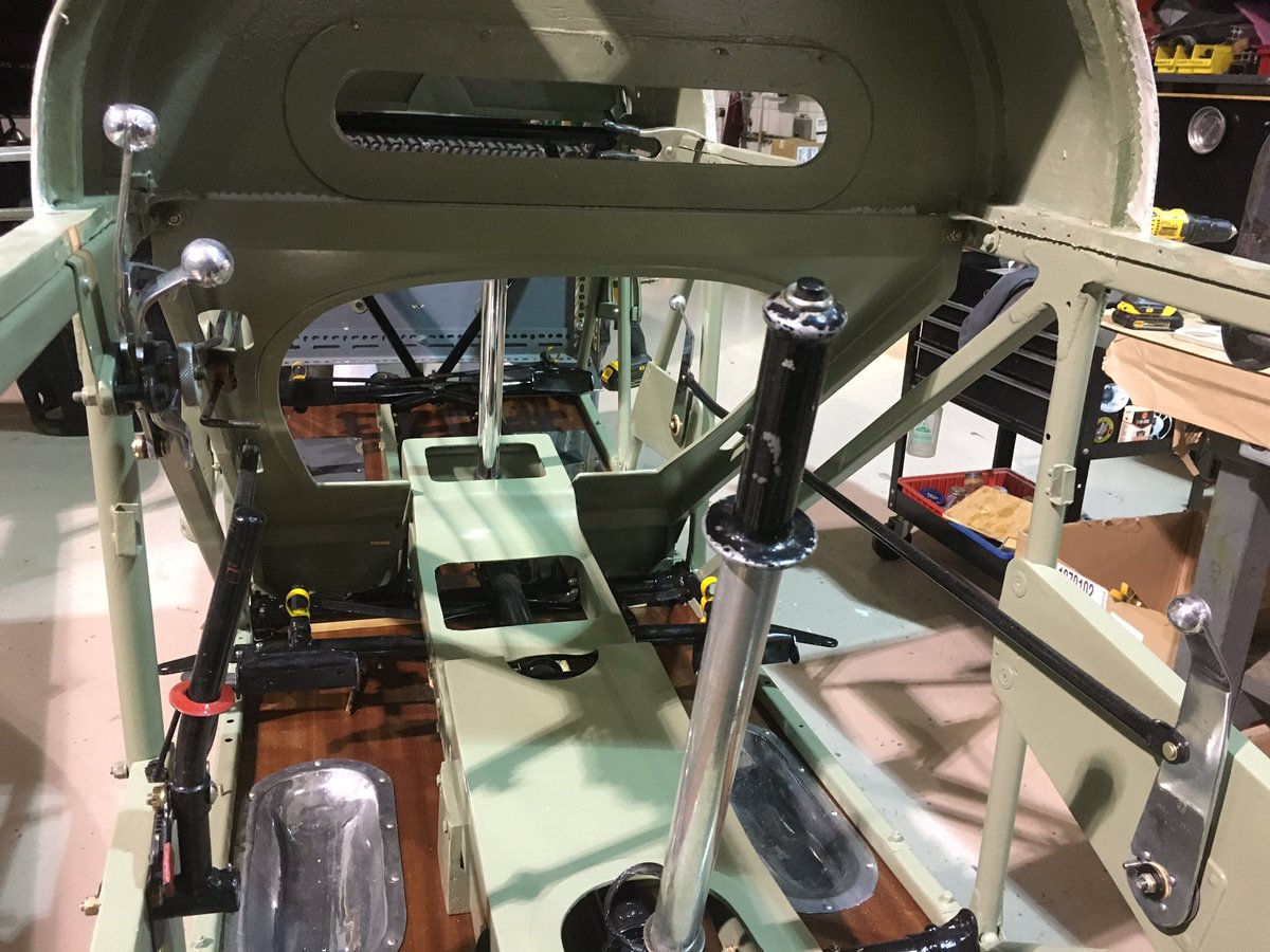 Thanks for all the follows, retweets and likes! Here's a current view of  the aft cockpit of the Tiger Moth. A little more work to be done.