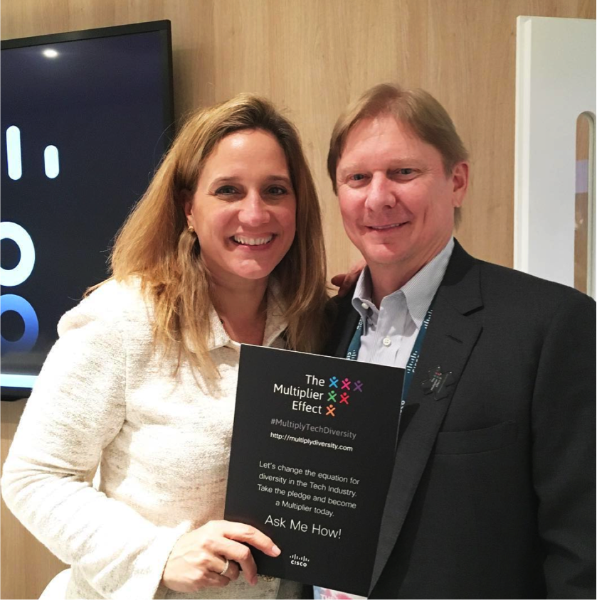 CiscoVP5G's tweet photo. Pledge to be a Multiplier today and help #MultiplyTechDiversity. #CiscoMWC #mwc17 https://t.co/wiTbj2EFqU https://t.co/lagULcLylt