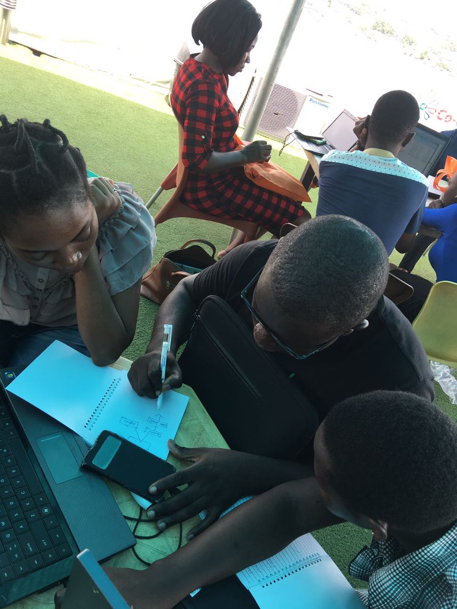 DjangoGirlsLAG's tweet photo. Coach @adamsjoiy taking his time and doing the extra to ensure our attendees get the point.
#DjangoGirlsLag #IDPsCode https://t.co/McTqLbsPUd