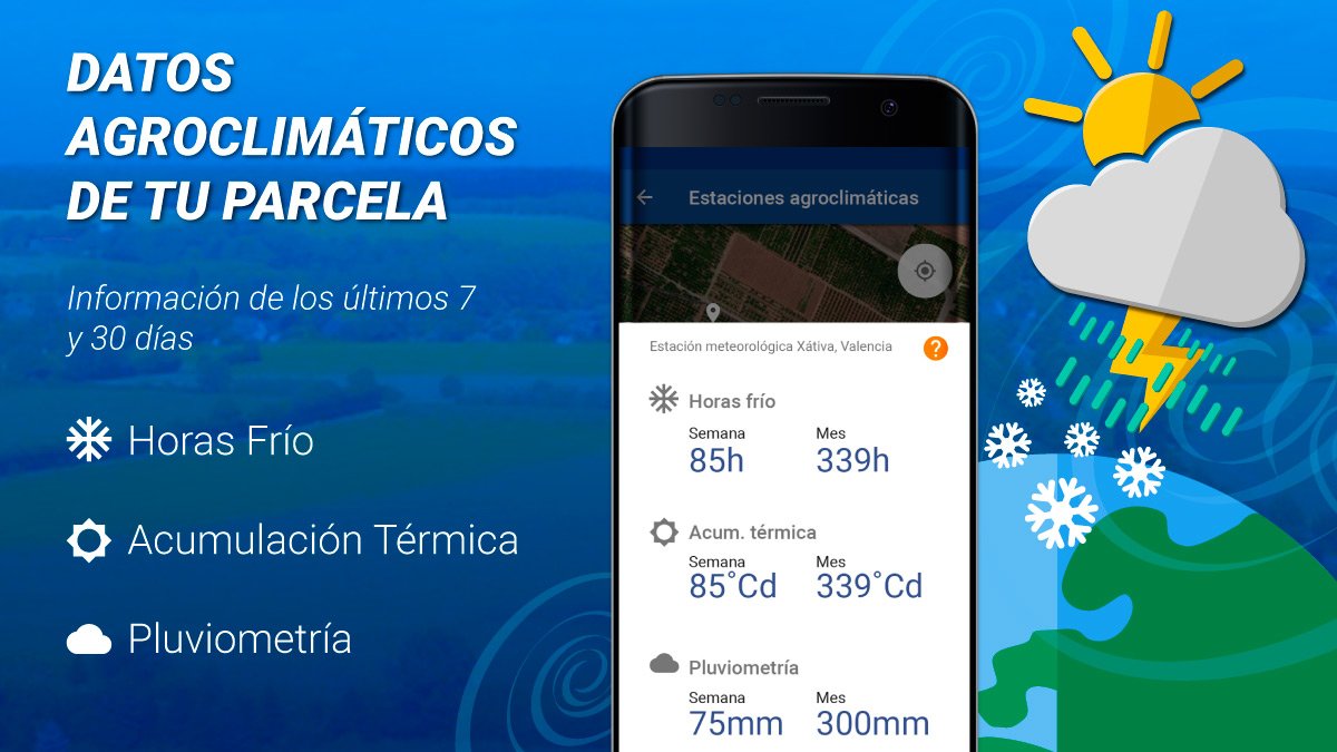 VisualForYou's tweet photo. ¡Consulta los datos #agroclimáticos en la nueva #app #agro #VisualForYOu! Descarga gratis en https://t.co/idJ4uNK6dv #Android https://t.co/eUfcoMeZLO