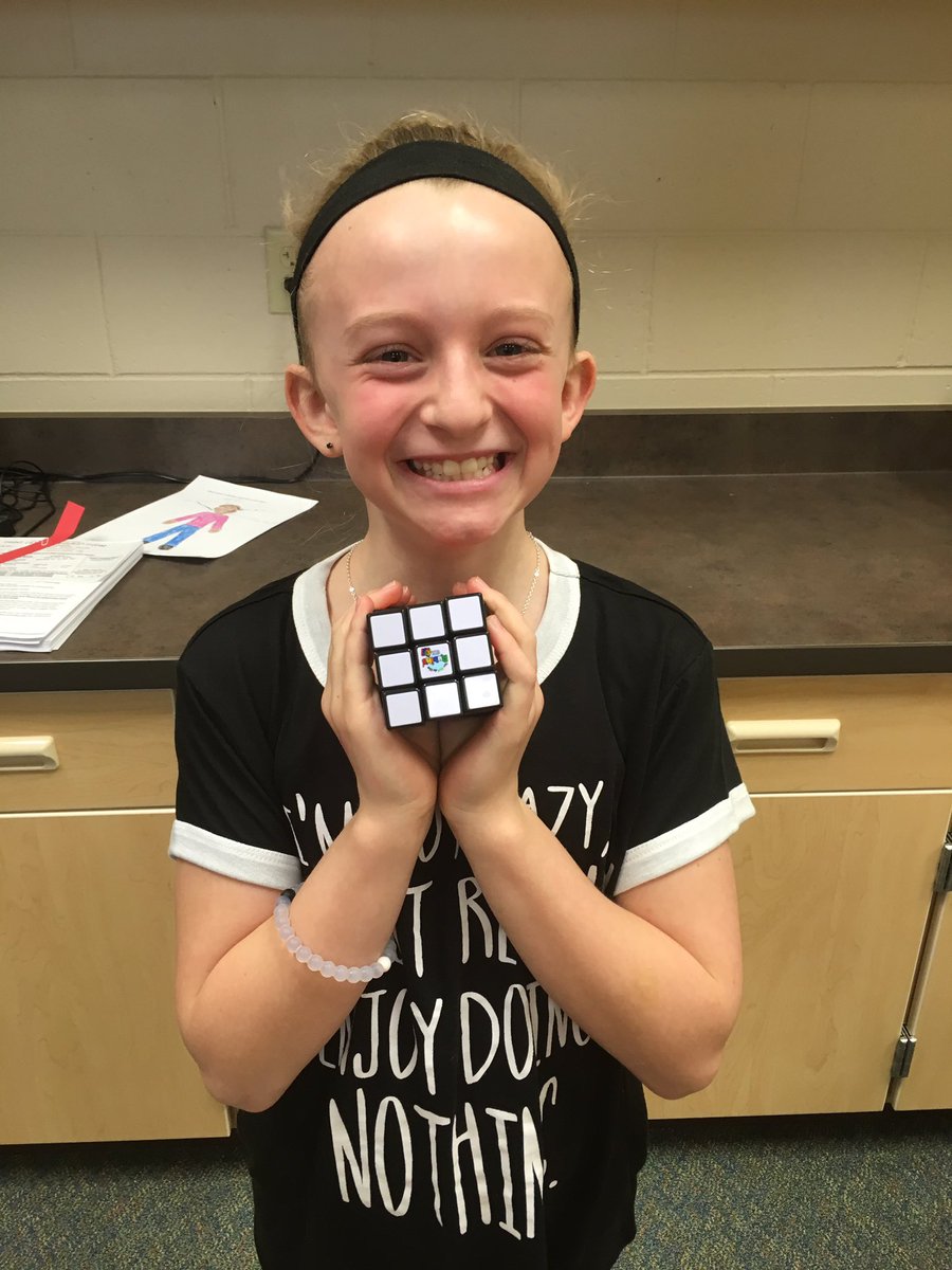 NSmithHSEF's tweet photo. Literally beaming as she's now solved Step 2: "Solving the White Corners" with @YouCanDoRubiks #bhsailors #hssdgt #criticalthinkinginaction https://t.co/2CobKeRvJJ