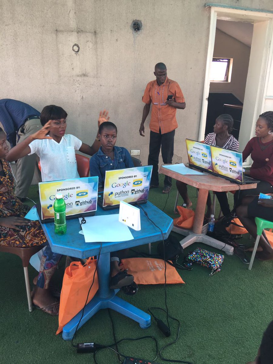 DjangoGirlsLAG's tweet photo. Amara was obviously caught up in the explanation!
#DjangoGirlsLag #IDPsCode #LeaveNoGirlBehind
Thank you @MTNNG @Google @Andela_Nigeria https://t.co/V7q3vAgu6h