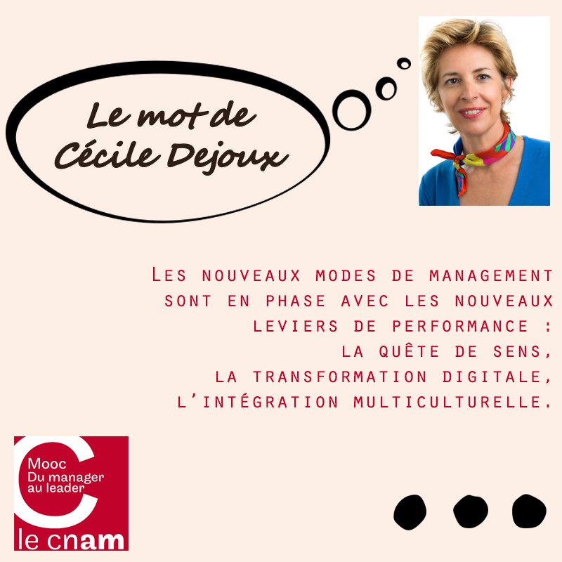 #citation #manager #leader @CecileDej 
#lemotdeCecileDej
Venez en apprendre plus sur <a href="/MoocLead/">Mooclead</a>