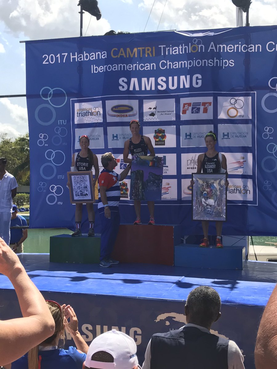 jarrodshoemaker's tweet photo. Proud of @KaitlinSDonner for her win in Havana! Brilliant swim leading it out. And then running away for the win. @apexcoaching https://t.co/s7fHcNmAJ1