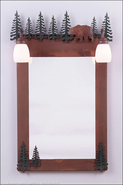 CampFitters's tweet image. The Wasatch Bear Mirror. Shop CampFitters.com #rusticbath
