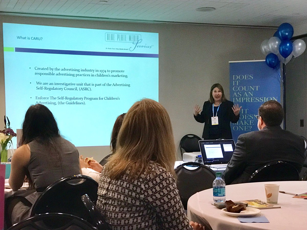 BluePlateMedia's tweet photo. Our friends from #CARU led a very informative session on "How to talk to kids today" &amp; COPPA compliance!  #thankyou #ToyFair2017 #media https://t.co/I2vRbF1lWJ