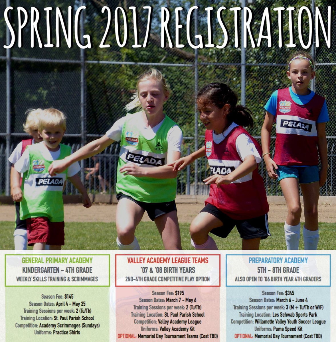 pelada_fa's tweet image. Spring 2017 Registration:👇🏽
•
peladafootballacademy.org
•
#oregon #eugene #grassroots #soccer #spring #2017 #peladafa