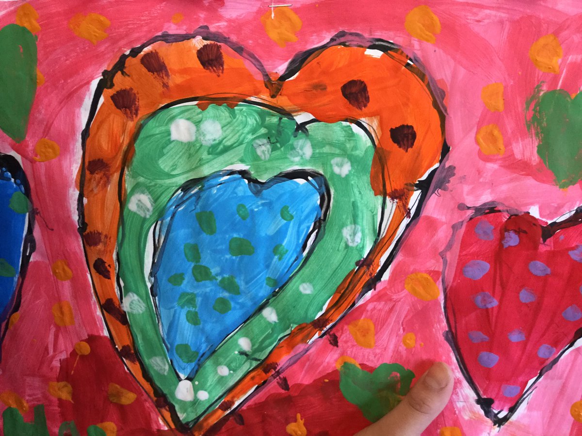 learnwithmrsle's tweet photo. These are more of our paintings! We are happy with them!  @jmklearn https://t.co/u4NcTp3S7E