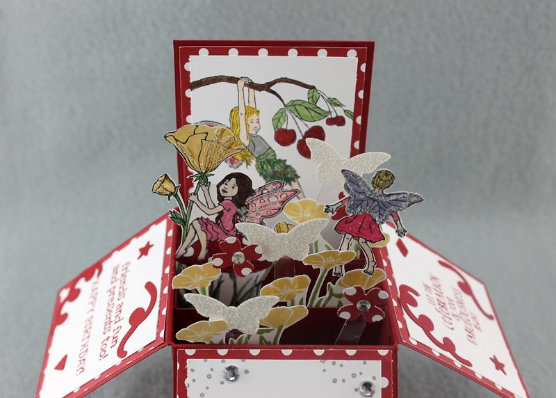 LisaAnnBernard's tweet photo. Magical #Fairy Garden #Card in a Box #ExplosionCard has been added to my #etsy store. #stampinup #forsaleonetsy https://t.co/vKV18hgVHc https://t.co/otMpIyGGG4