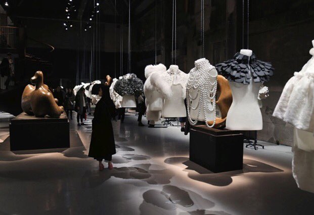 Outside_London's tweet photo. Our Ciss went to the Burberry. X Henry Moore exhibition on the weekend. #fashion #Burberry #exhibition #cape https://t.co/WWjli1ly13