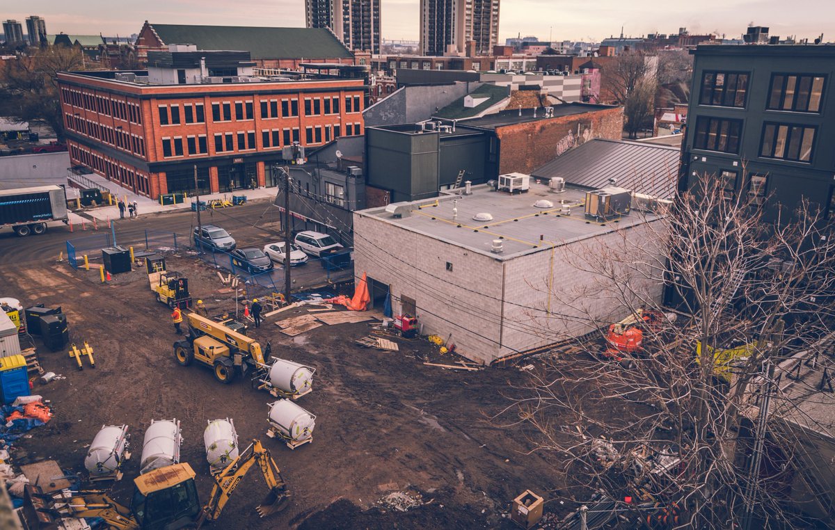 Big day around here! The last of our fermenters were unloaded on Vine St. and brought into the back of 107 James St. North this morning!