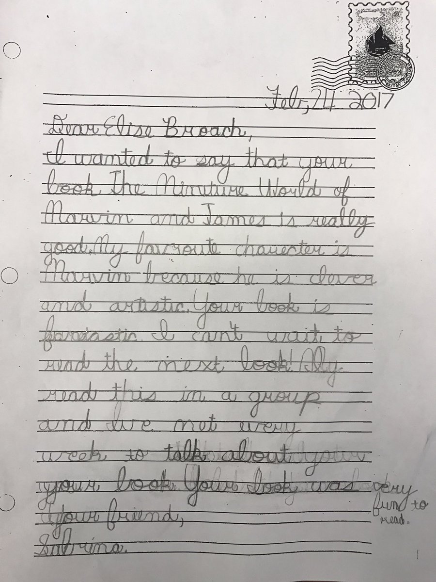 #elisebroach my letter to you!