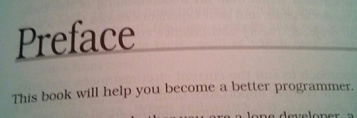 MbSmaga's tweet image. Sounds convincing!  #thePragmaticProgrammer