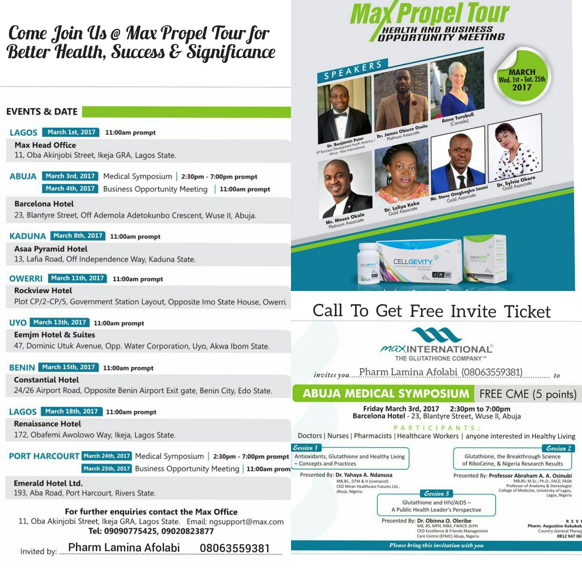 Max_Cellgevity's tweet photo. Click &amp; Register https://t.co/rI07tmnToo #Lagos #Health #Doctors #SuccessTRAIN https://t.co/WitZUCQ6Bd