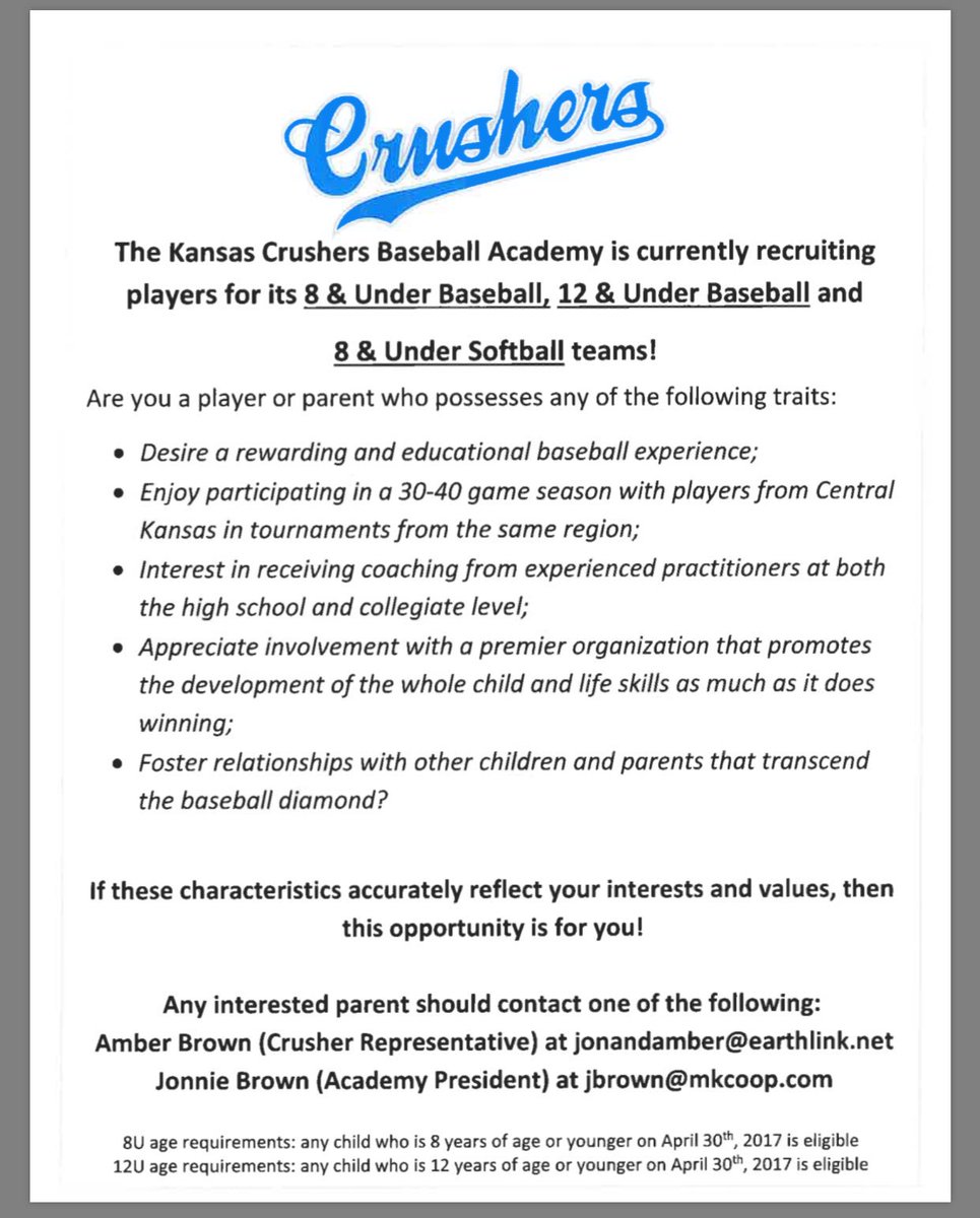 Central KS Crushers (@kansascrushers) on Twitter photo 