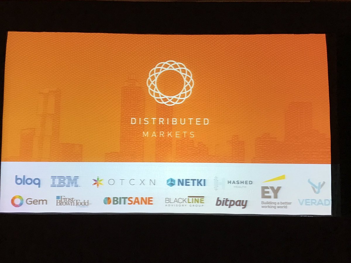 bosonic_digital's tweet photo. Afternoon session starting soon at #DistMarkets conference. Everyone out to lunch... https://t.co/xcnU50bqSn. https://t.co/uhp80Zllql