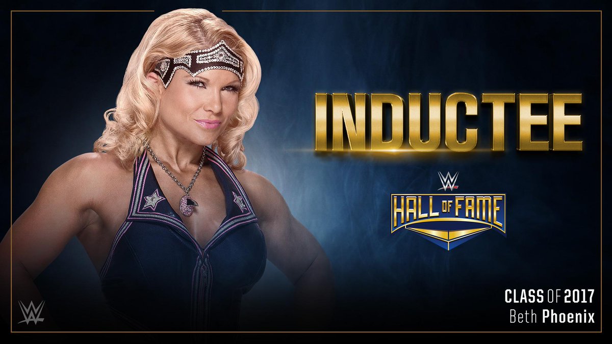 BREAKING: As first reported by <a href="/USATODAY/">USA TODAY</a>, <a href="/TheBethPhoenix/">THE GLAMAZON</a> will be inducted into the #WWEHOF Class of 2017! wwe.me/rdKl6b