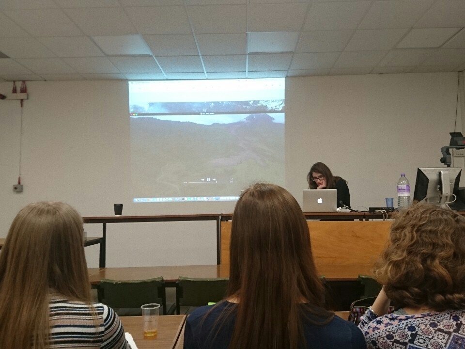 So cool hearing <a href="/LoisSalem/">Lois Salem</a> talk about <a href="/pngvolc16/">PNG Volcano Watch</a> - enjoying her fantastic drone footage! #ShouldHaveDoneVolcanology