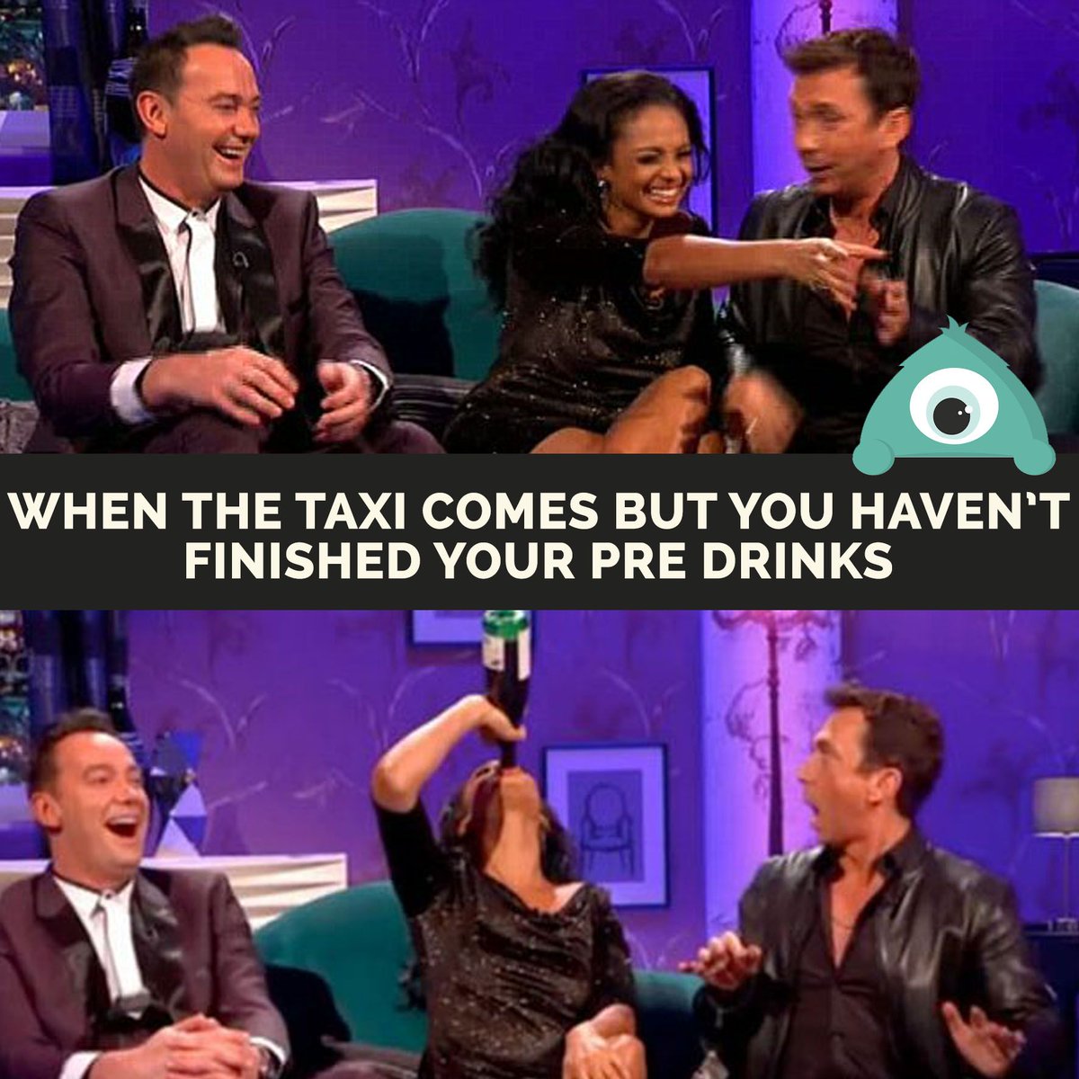 studenteyeapp's tweet photo. Think we can all relate to this one... 🍺🍷🍾 #studentlife #predrinks #downit https://t.co/l4A5m52jQl