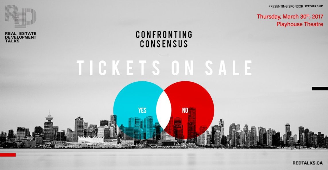 Tickets for this year's RED Talks are now on sale. Join us on March 30 for our biggest event yet: redtalks.ca #vanre #bcre