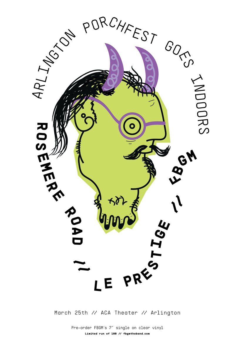 Our next show! 3/25 <a href="/arlington_arts/">Arlington Center for the Arts</a>! Tix on sale now: brownpapertickets.com/event/2726128 // Poster by Bryan Mastergeorge.