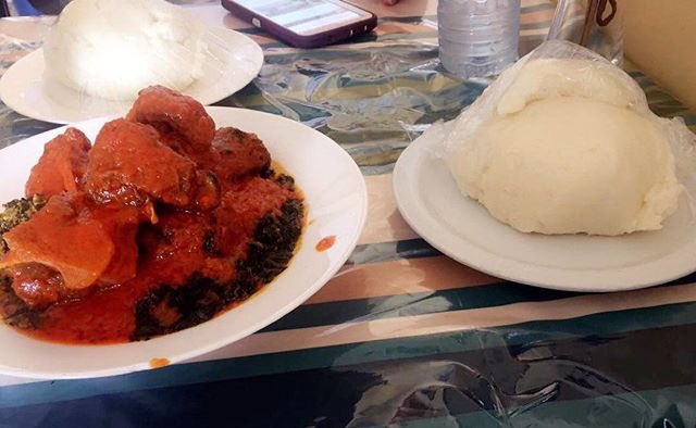 afromunch's tweet image. Credit to @africanfoodyummy. Yummy pounded yam and efo riro 😍. #afromunch #african #caribbean  #africanfood