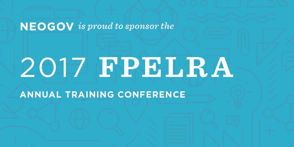 NEOGOV on Twitter "We are proud to sponsor the FPELRA Annual Training