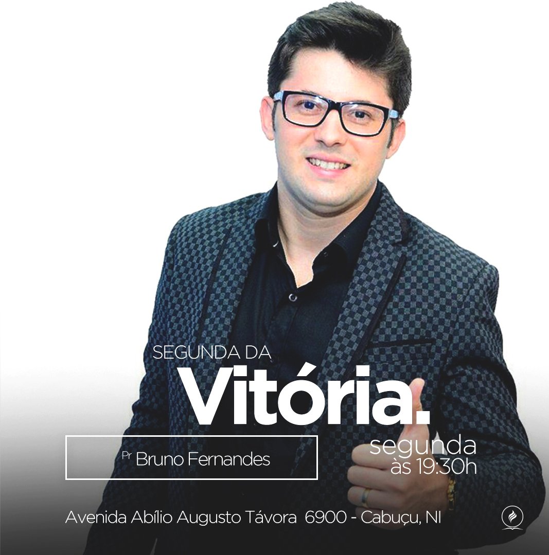 AdvecCabucu's tweet photo. Culto da Vitória. Palavra com pastor Bruno Fernandes.
Venha traga sua família.
Avenida Abílio Augusto Távora 6900 - Cabuçu

#SomosUm https://t.co/mc2um7jE3n
