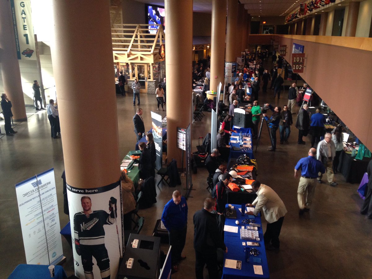 We are proud to host @hiringourheroes today at @XcelEnergyCtr. https://t.co/yXgI2HTHGJ