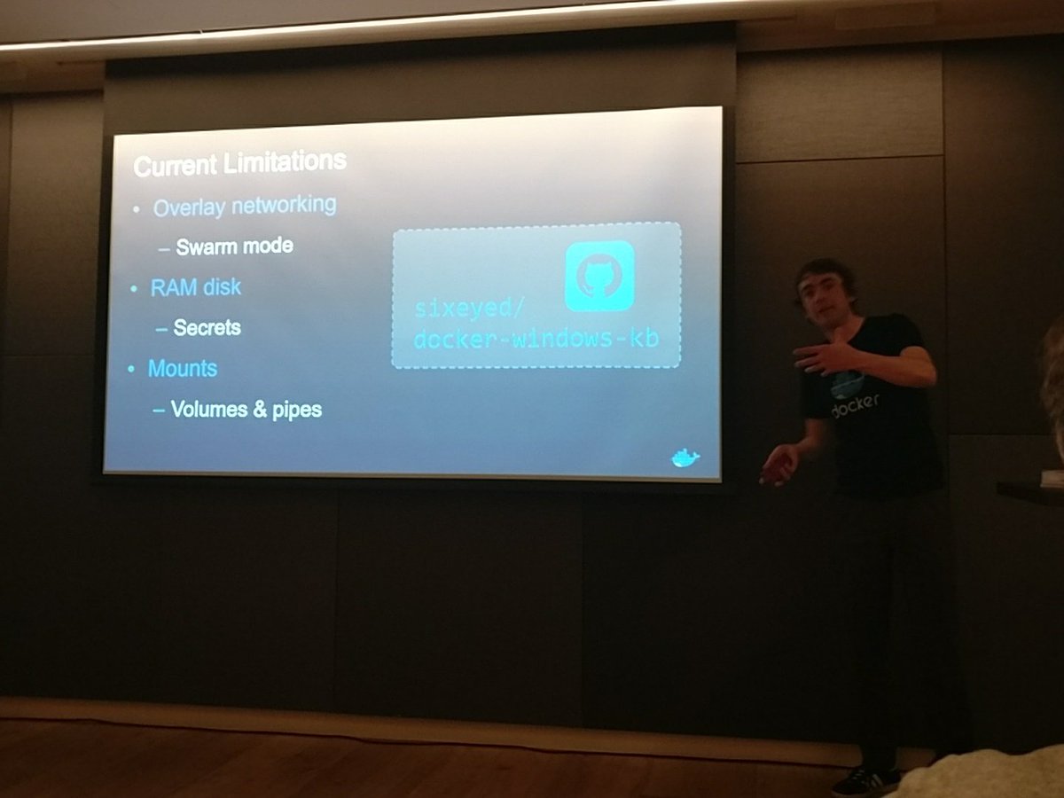 CarlosJuanGP's tweet image. @DockerLondon Windows limitations... Take a look to the repo! #DockerOnWindows