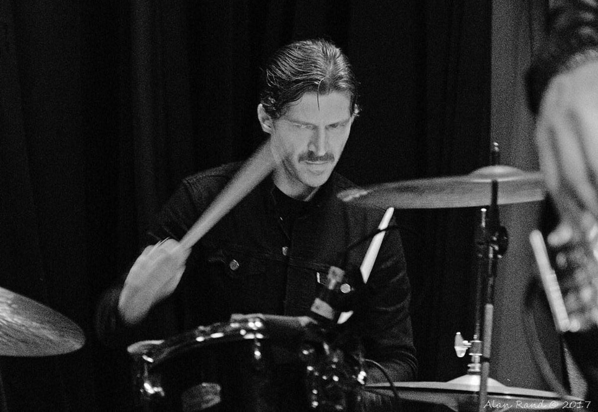 nrcityofficial's tweet photo. @timkuhl on #drums photographed by #AlanRand last Saturday at #Berlinyc #newrockcity #rocknroll #punkrock #timkuhl #nyc https://t.co/SUsjhVzClT