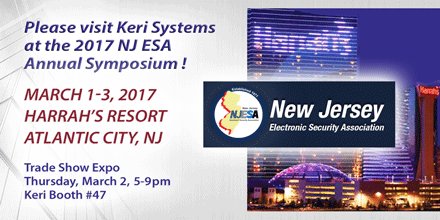 kerisys's tweet photo. Stop by our booth (#47) at the NJ ESA Symposium on Thursday in Atlantic City and see what's new! #NJESA #AccessControl #Security https://t.co/kduAC2wB04