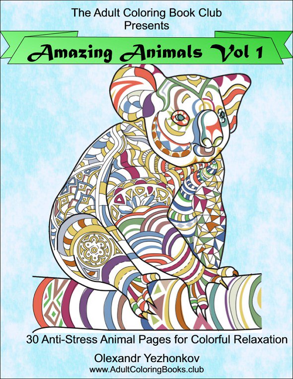 ColorForFun's tweet image. Amazing Animals Vol 1 – Anti-Stress Coloring Book for Adults adultcoloringbooks.club/portfolio-view…