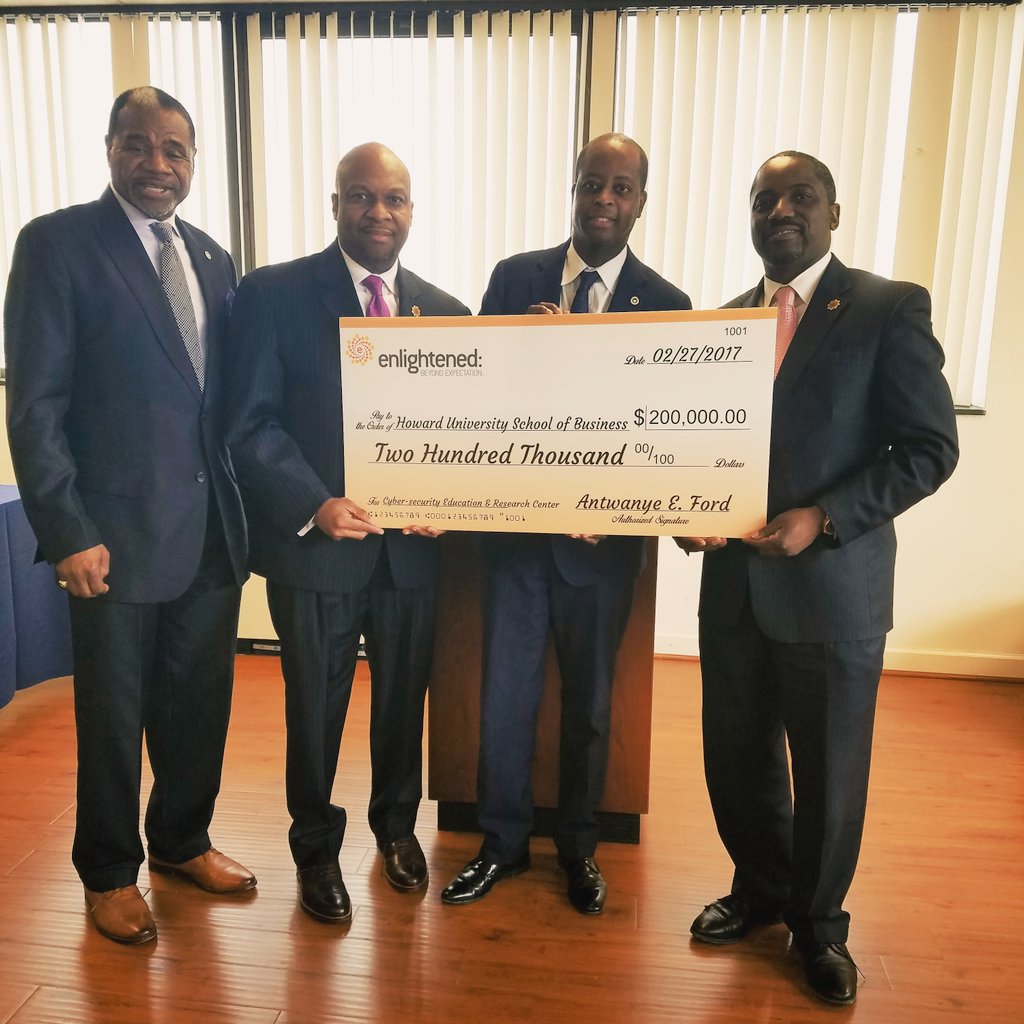 "We have an obligation here to show the world about what this gem known as Howard is..."- Antwayne Ford,CEO, Enlightened Inc. #HowardU #HUSB