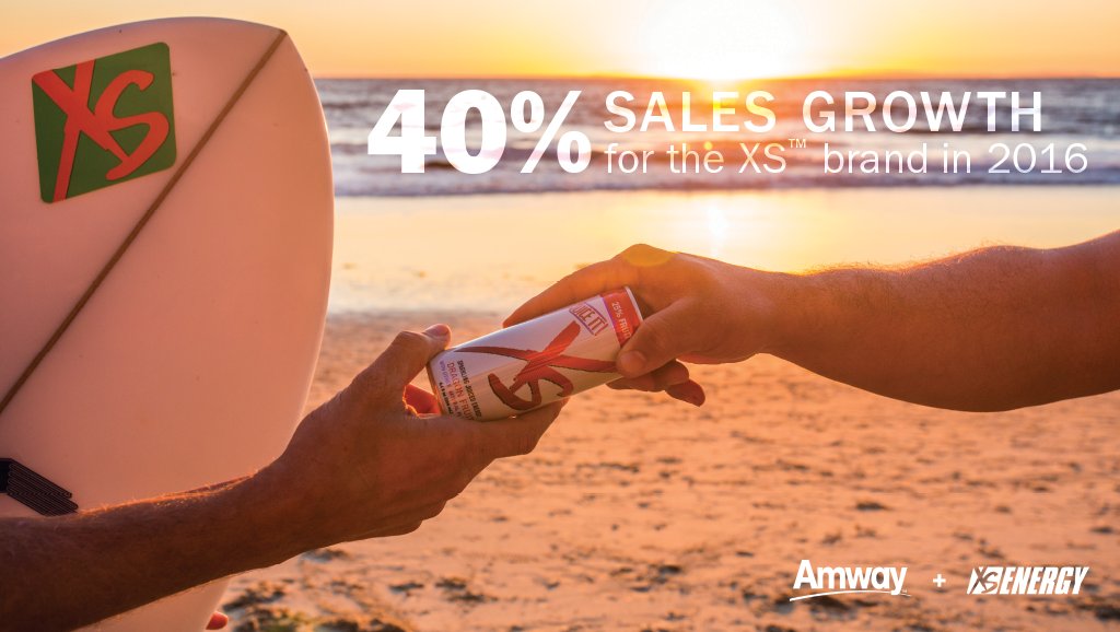 Did you know global sales of XS Energy Drinks jumped 40% last year? Find more fun facts in the new Amway Media Guide oak.ctx.ly/r/5ge19