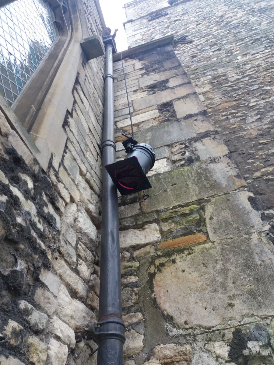 Production_Lois's tweet photo. Retrieving parcans from the church roof with @ProductionLiam after #RetroFloyd https://t.co/zLFGxB21ym