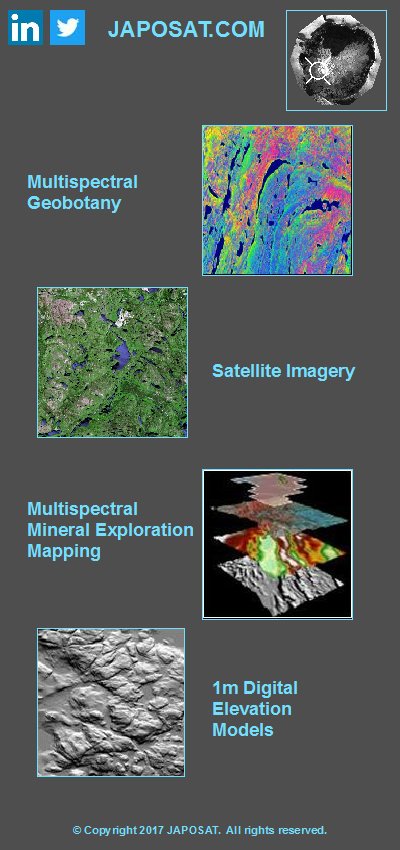 bron_popiela's tweet photo. #Japosat sera au #PDAC2017, kiosque 1204. Depuis l’an dernier, nous avons ajouté de nouveaux produits à nos services de #télédétection. https://t.co/GMT2BOiwOp