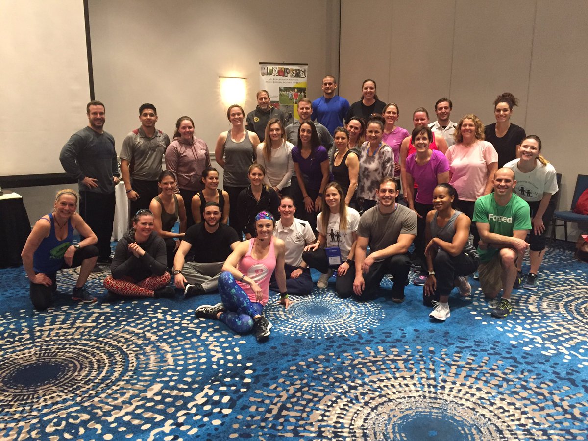 PLYOGA (plyometrics + yoga) makes us 😊#NJAHPERD17
