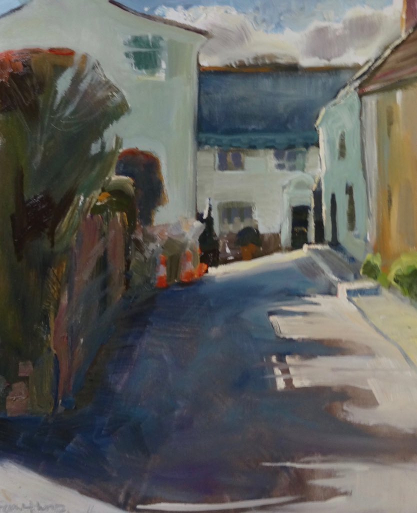 Hi <a href="/DorsetHour/">#Dorsethour</a>, Cerne Abbas this week #pleinair #oilpainting #dorset   <a href="/NewDorset/">New Dorset Art Group</a> <a href="/TincletonGall/">Tincleton Gallery</a>  <a href="/DorsetAONB/">Dorset AONB</a> <a href="/CerneBrewery/">Cerne Abbas Brewery</a> <a href="/TheCerneValley/">Cerne Valley</a>