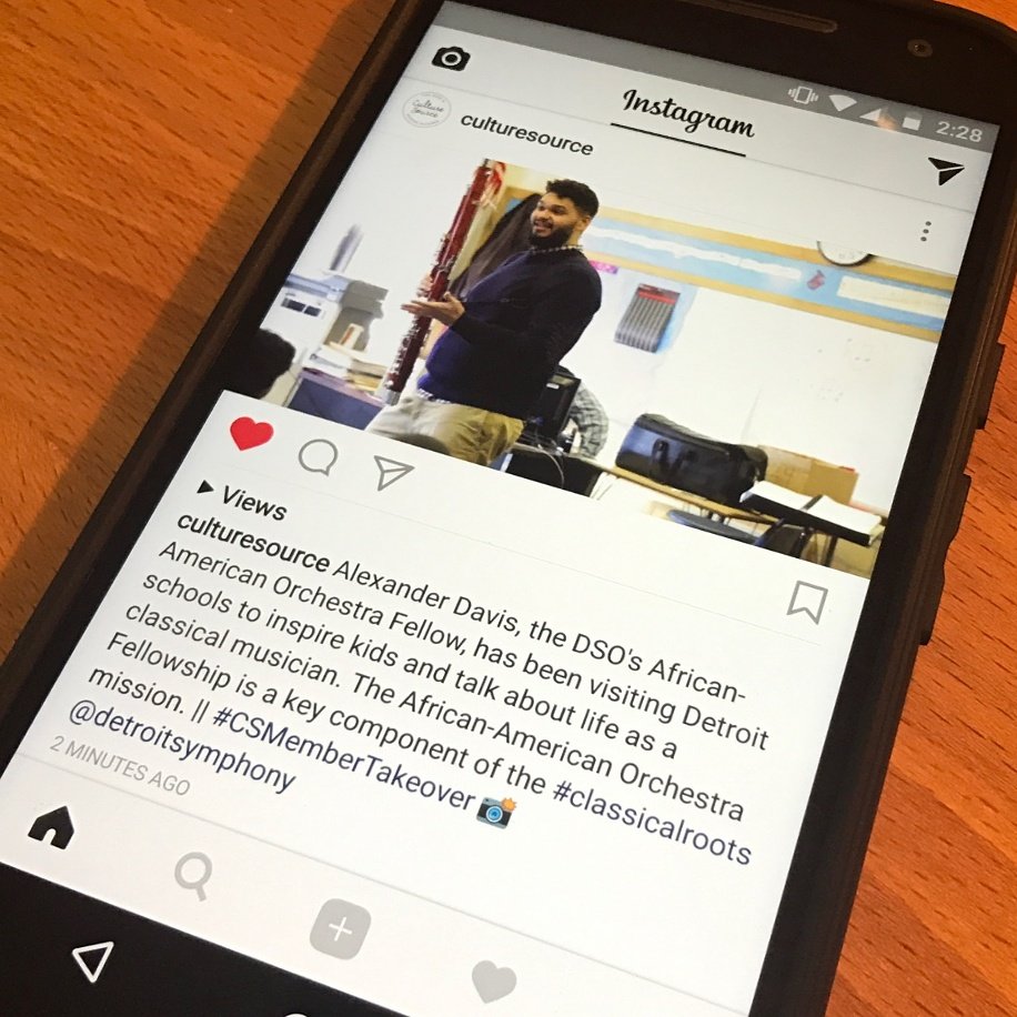 DetroitSymphony's tweet photo. #ICYMI: We're taking over the @CultureSource Instagram account this week to share our excitement about #classicalroots! https://t.co/ZP613sukNb